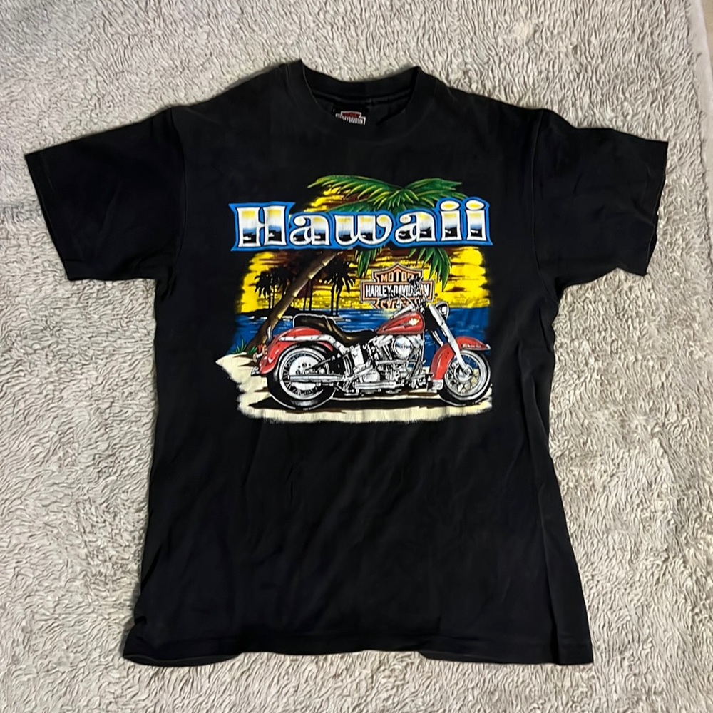 Harley Davidson Shirt Single stitch Maui Kahului, Hawaii Meduim
